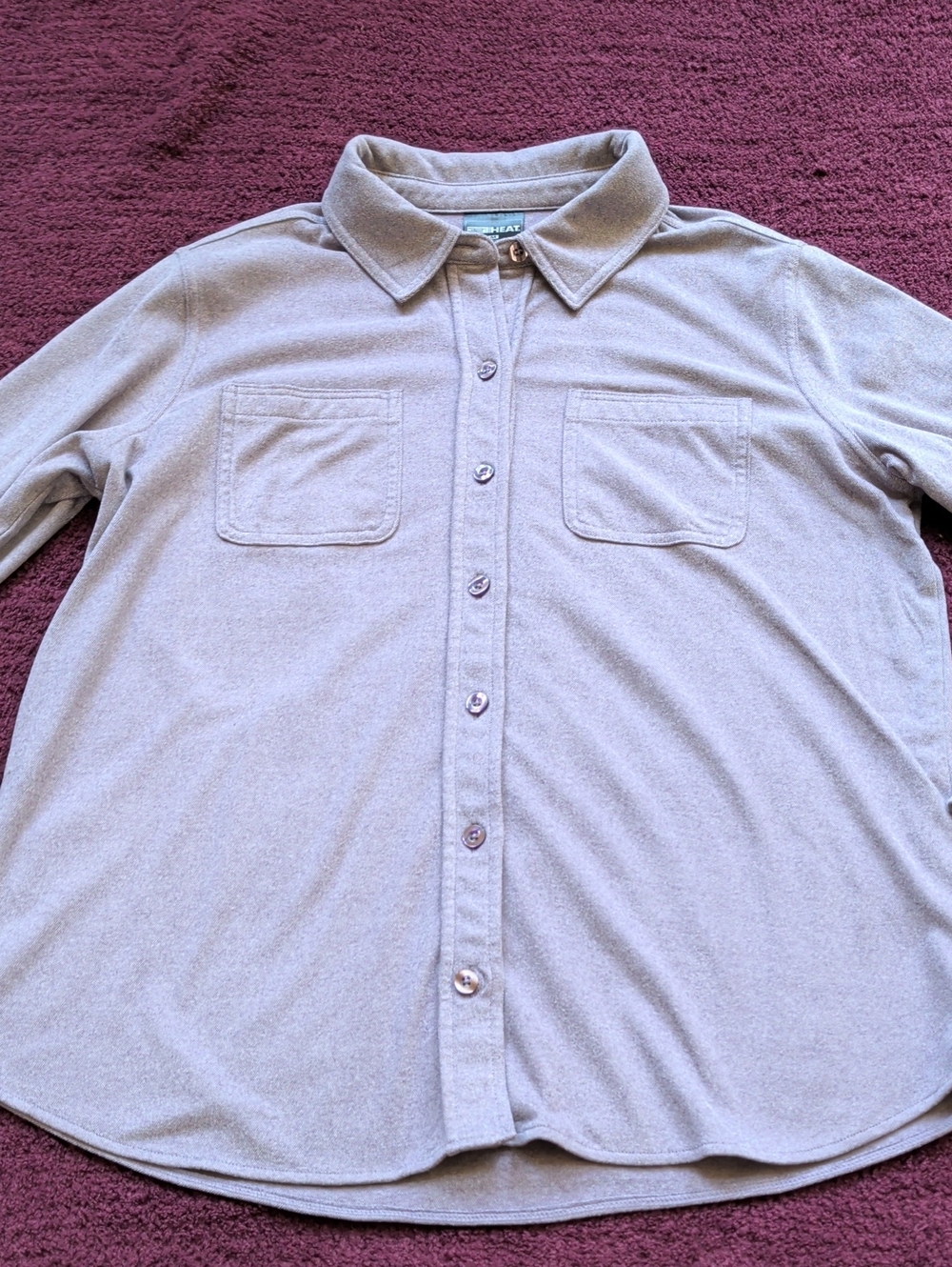 Light Mauve Button-Up Women's Shirt